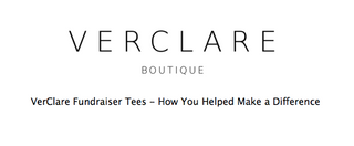 VerClare Fundraiser - How You Helped Make a Difference