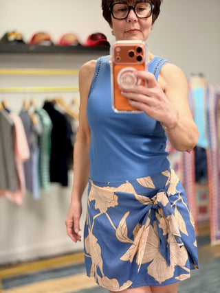 Lorna Bloom Floral Mini Skirt - Lake Blue-BottomsLorna Bloom Floral Mini Skirt- Lake Blue | VerClare Boutique | Jenison MI -Z Supply Lorna Bloom Floral Mini Skirt is a beautiful textured voile woven mini skirt featuring an allover floral print, a flattering wrap-inspired front, and a fixed tie detail at the waist. Free US shipping on eligible orders. Chenoa, Illinois-VerClare Boutique