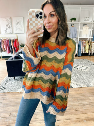 Katalina Color Block Sweater - Taupe Multi-SweatersKatalina Color Block Sweater - Taupe Multi | VerClare Boutique | Jenison MI-The Katalina Color Block Sweater is a beautiful soft cotton knit color block sweater featuring vibrant contrasting hues, a classic silhouette with a modern twist, and an effortlessly cozy feel. Free US shipping from VerClare Boutique.-VerClare Boutique