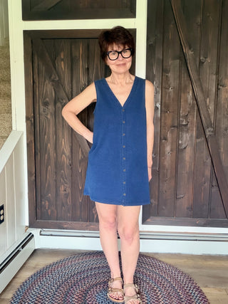 Solace Denim Mini Dress - Indigo