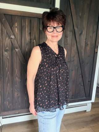 Zara Yoryu Chiffon Bow Blouse - Black