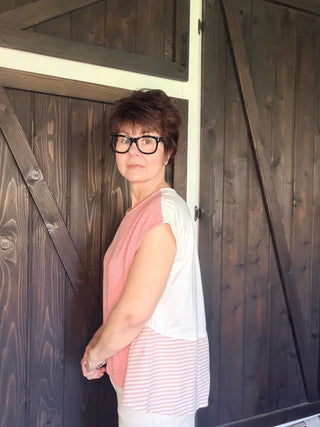 Rose Sweater Top-ALL SALES FINAL-Tops-VerClare Boutique