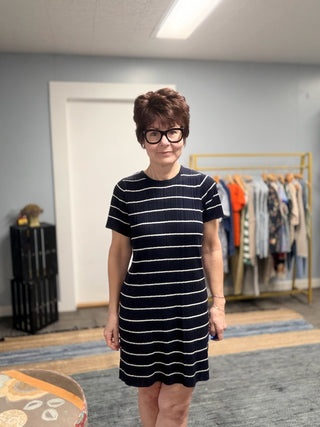 Franka Mini Dress - Eclipse-Dresses & RompersFranka Mini Dress - Eclipse | VerClare Boutique | Jenison MI -The Z Supply Franka Mini Dress is a beautiful soft knit mini dress featuring a flattering, easy silhouette, a classic neckline, and an effortless pull-on design. It fits true to size with a relaxed, comfortable drape — perfect for casual days, travel, errands, or everyday wear. Free US shipping on eligible orders. -VerClare Boutique