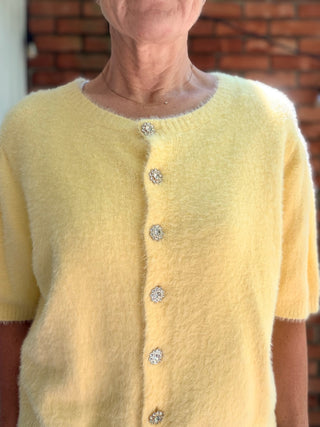 Hensley Luxe Soft Cardigan - Butter Cream-SweatersLovLov Hensley Luxe Soft Cardigan - Butter Cream | VerClare Boutique-Shop the LovLov Hensley Luxe Soft Cardigan in Butter Cream. Ultra-soft luxe knit, cubic flower buttons, button-front, cozy polished silhouette. Sizes S–L.-VerClare Boutique