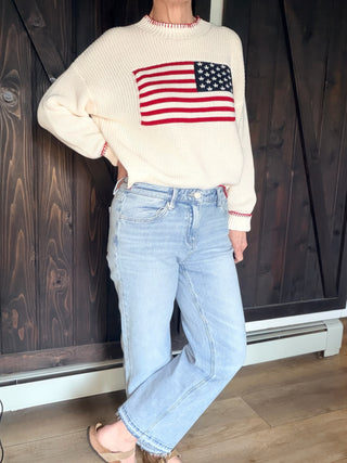 Aileeah Mid Rise Crop Slim Wide-JeansAileeah Mid Rise Crop Slim Wide | VerClare Boutique | Jenison MI -The VERVET Aileeah Mid Rise Crop Slim Wide Jean are a beautiful light denim, mid rise crop, slim wide denim jean with undone hem. They fit true to size — perfect for warm days, casual outings, vacations, or everyday wear. Made from a comfortable stretch denim of cotton and lyocell. Free US shipping from VerClare Boutique on eligible orders.-VerClare Boutique