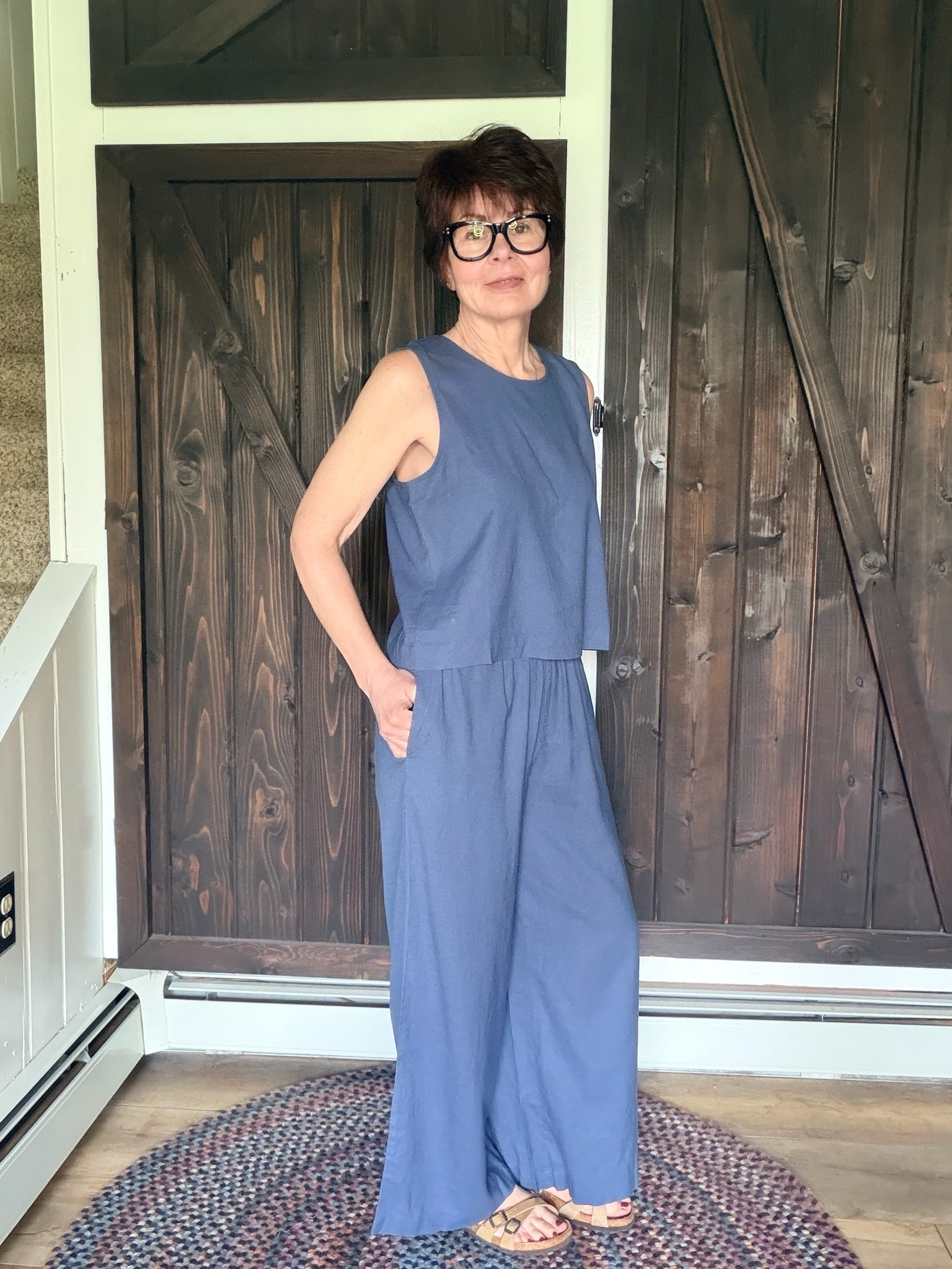 Z Supply Sloane Linen Top - Vintage Indigo | VerClare Boutique