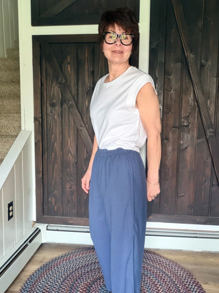 Scout Linen Pant - Vintage Indigo-BottomsZ Supply Scout Linen Pant - Vintage Indigo | VerClare Boutique-Shop the Z Supply Scout Linen Pant in Vintage Indigo. High-rise, wide-leg, 55% linen blend with elastic waist & pockets. Sizes XS–L. Ships in 1-2 days.-VerClare Boutique
