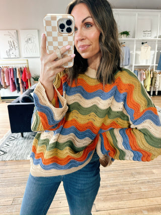 Katalina Color Block Sweater - Taupe Multi-SweatersKatalina Color Block Sweater - Taupe Multi | VerClare Boutique | Jenison MI-The Katalina Color Block Sweater is a beautiful soft cotton knit color block sweater featuring vibrant contrasting hues, a classic silhouette with a modern twist, and an effortlessly cozy feel. Free US shipping from VerClare Boutique.-VerClare Boutique