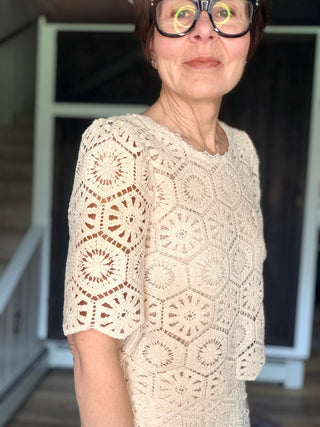 Raquel Lace Cropped Top - Natural-Tops CasualZ Supply Raquel Lace Cropped Top - Natural | VerClare Boutique-Shop the Z Supply Raquel Lace Cropped Top in Natural — 100% cotton lace, reversible button-front, V-neck cropped silhouette. Free US shipping on eligible orders.-VerClare Boutique
