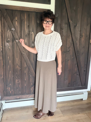 Ballast Crochet Top - White-Tops CasualBallast Crochet Top - White | VerClare Boutique | Jenison MI -The Z Supply Ballast Crochet Top is a beautiful rope yarn crochet knit short-sleeve top featuring all-over crochet detailing, a classic crew neckline, and a lightweight, textured feel. It fits true to size with a relaxed, flattering silhouette — perfect for layering, beach days, vacations, or everyday wear. Made from a soft cotton-blend rope yarn, this piece adds effortless texture while keeping your look br