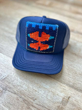 Orijinal Designs Trucker Cap-Navy with Navy, Royal & Orange-AccessoriesOrijinal Designs Trucker Cap-Black | VerClare Boutique | Chenoa, IL-Trucker Hat. Wear with care! Structured Bill. Final sale. Free US shipping on all eligible orders. Shop Pay Accepted. Located in Chenoa, Illinois.-VerClare Boutique