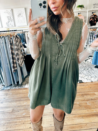 Ginny Pleated Romper-2 Colors-Dresses & Rompers-VerClare Boutique