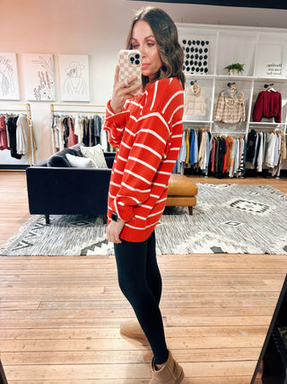 Isabelle Oversized Striped Sweater-Sweaters-VerClare Boutique