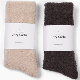 Cozy Cloud Socks - Ivory-Stocking Stuffers-VerClare Boutique