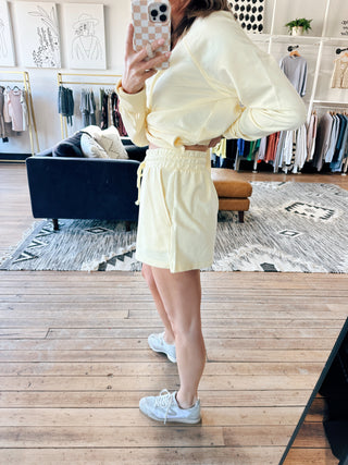 Birdie Short - Sunnyside-BottomsHarper Two Piece Set-Blush | VerClare Boutique | Chenoa, IL-Women's Blush Lounge Set. Available in sizes: S, M, L. 60% Cotton, 40% Polyester. Free US shipping on all eligible orders. Located in Chenoa, Illinois.-VerClare Boutique