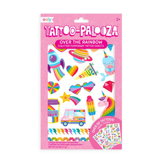 Tattoo Palooza Temporary Glitter Tattoo: Over The Rainbow-Stocking Stuffers-VerClare Boutique