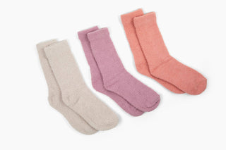 Cozy Cloud Socks - Ivory-Stocking Stuffers-VerClare Boutique