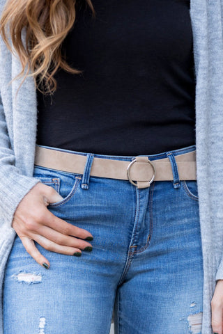 O-Ring Leather Belt-Accessories-VerClare Boutique