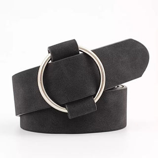 O-Ring Leather Belt-Accessories-VerClare Boutique