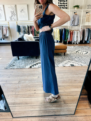 Scout Jersey Denim Pant - Indigo-BottomsWishlist Elaria Scallop Sweater Tank – M. Blue | VerClare Boutique | Chenoa, IL-Shop the Wishlist Elaria Scallop Sweater Tank in M. Blue. A lightweight sweater tank with feminine scalloped details, perfect for layering or wearing solo. Available now at VerClare Boutique! | VerClare Boutique | Chenoa, IL-VerClare Boutique