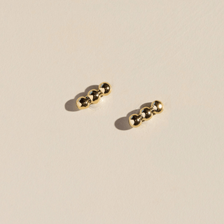Gold Chloe Bar Studs-Accessories-VerClare Boutique