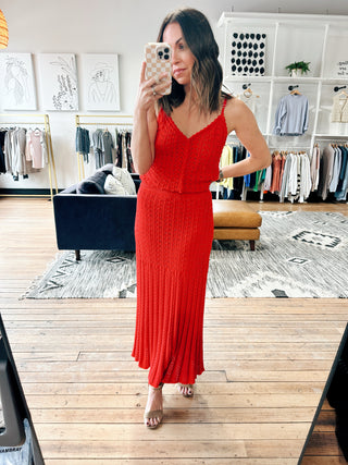 Lexa Sweater Skirt - Kiss Me Red-BottomsLexa Sweater Skirt - Kiss Me Red | VerClare Boutique | Chenoa, IL-VerClare Boutique