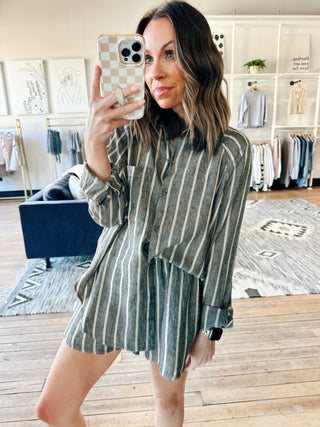 The Perfect Line Top - Black-Tops CasualHarper Two Piece Set-Blush | VerClare Boutique | Chenoa, IL-Women's Blush Lounge Set. Available in sizes: S, M, L. 60% Cotton, 40% Polyester. Free US shipping on all eligible orders. Located in Chenoa, Illinois.-VerClare Boutique