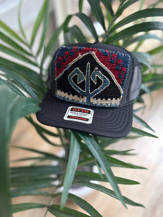 Orijinal Designs Trucker Cap-Black with Blue, Black & Burgundy Detail-AccessoriesOrijinal Designs Trucker Cap-Black | VerClare Boutique | Chenoa, IL-Trucker Hat. Wear with care! Structured Bill. Final sale. Free US shipping on all eligible orders. Shop Pay Accepted. Located in Chenoa, Illinois.-VerClare Boutique
