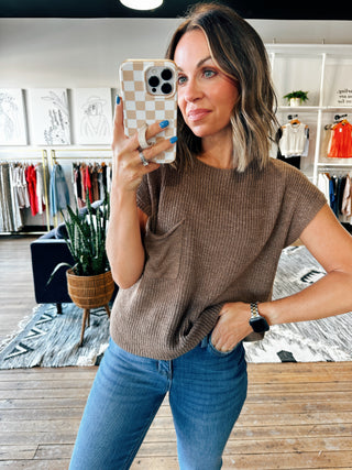 Zoey Dolman Pocket Knit Sweater - 3 Colors-Sweaters-VerClare Boutique