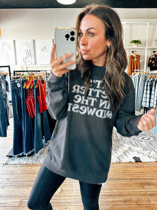 Better in the Midwest Sweatshirt-Jackets & Kimonos-VerClare Boutique