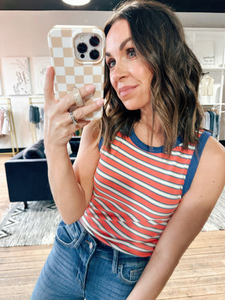 Bexley Striped Tank Top - 2 Colors-Tops CasualBexley Striped Tank | VerClare Boutique | Chenoa, IL-VerClare Boutique