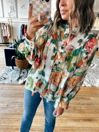 Forever Floral Top-Tops Casual-VerClare Boutique