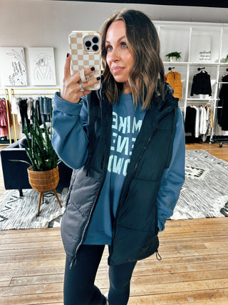 Olivia Puffer Vest-2 Colors-Jackets & KimonosOlivia Puffer Vest | VerClare Boutique | Chenoa, IL-Women's Puffer Vest | Sizes: S, M, L | Color: Olive & Black | Free US shipping on all eligible orders. Located in Chenoa, Illinois-VerClare Boutique