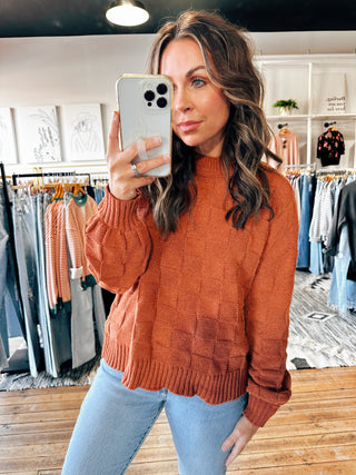 Randi Rust Sweater-Sweaters-VerClare Boutique