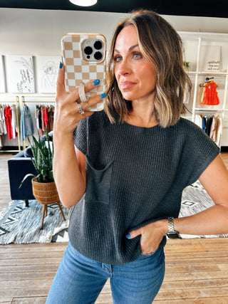 Zoey Dolman Pocket Knit Sweater - 3 Colors-Sweaters-VerClare Boutique