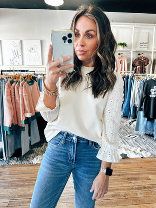 Ivory Petal Top-Tops Casual-VerClare Boutique