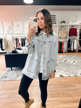 Z SUPPLY-On The Road Denim Jacket-Jackets & Kimonos-VerClare Boutique