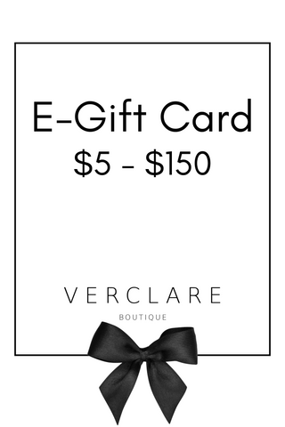 E-Gift Card $5 - $150 VerClare Boutique