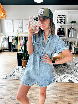 Trucker Cap-HAPPY TO BE HERE-AccessoriesTrucker Cap-HAPPY TO BE HERE | VerClare Boutique | Chenoa, IL-Snap Back Style, adjustable. 100% Polyester Front. 100% Polyester Mesh Back. Located in Chenoa, Illinois. Free Shipping on eligible Orders. Shop Pay Accepted-VerClare Boutique