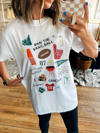 Friday Night Lights Graphic Tee-Tops Basic Print-VerClare Boutique