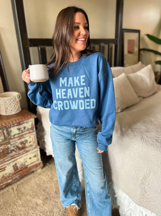 Make Heaven Crowded Sweatshirt-2 Colors-Jackets & Kimonos-VerClare Boutique