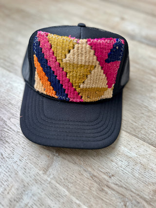 Orijinal Designs Trucker Cap-Black With Pink, Blue, Orange Detail-AccessoriesOrijinal Designs Trucker Cap-Black | VerClare Boutique | Chenoa, IL-Trucker Hat. Wear with care! Structured Bill. Final sale. Free US shipping on all eligible orders. Shop Pay Accepted. Located in Chenoa, Illinois.-VerClare Boutique