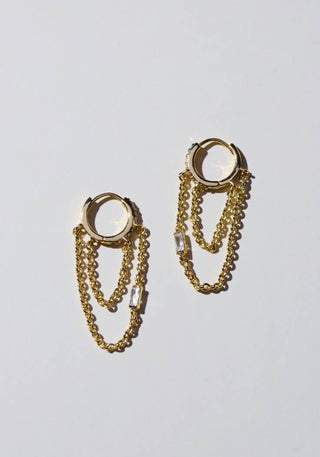 Gold Thea Chain Huggies-Accessories-VerClare Boutique