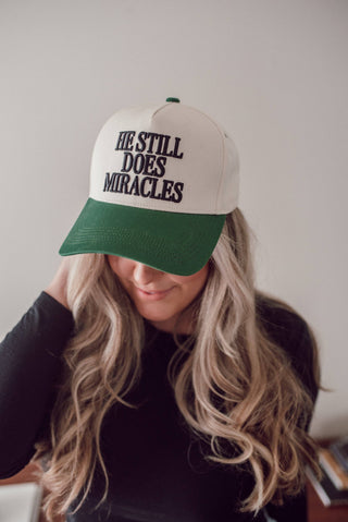 He Still Does Miracles Trucker Cap-Accessories-VerClare Boutique