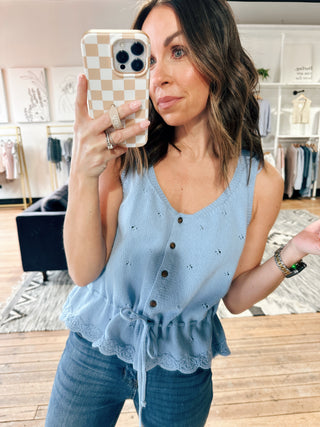 Elaria Scallop Sweater Tank