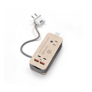 Front View. POWER TRIP ECO OUTLET/USB/USB-C CHARGER-Stocking Stuffers-VerClare Boutique