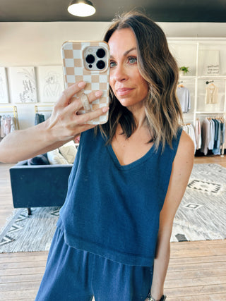 Sloane V-Neck Denim Tank - Indigo-Tops Basic SolidWishlist Elaria Scallop Sweater Tank – M. Blue | VerClare Boutique | Chenoa, IL-Shop the Wishlist Elaria Scallop Sweater Tank in M. Blue. A lightweight sweater tank with feminine scalloped details, perfect for layering or wearing solo. Available now at VerClare Boutique! | VerClare Boutique | Chenoa, IL-VerClare Boutique