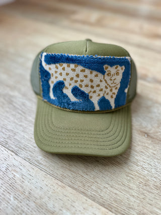 Orijinal Designs Trucker Cap-Olive With Blue & Yellow Animal-AccessoriesOrijinal Designs Trucker Cap-Black | VerClare Boutique | Chenoa, IL-Trucker Hat. Wear with care! Structured Bill. Final sale. Free US shipping on all eligible orders. Shop Pay Accepted. Located in Chenoa, Illinois.-VerClare Boutique