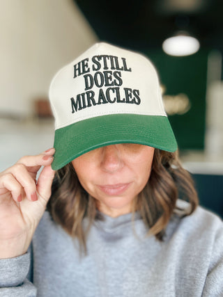 He Still Does Miracles Trucker Cap-Accessories-VerClare Boutique