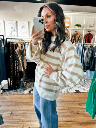 Clarissa Banded Sweater-2 Colors-Sweaters-VerClare Boutique